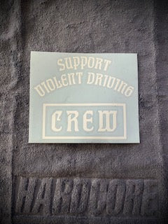 HC Crew decal white