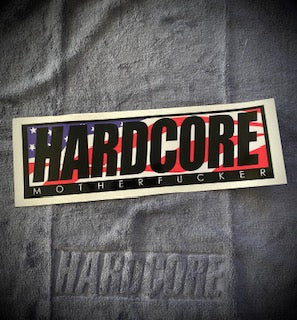 Hardcore USA bumper sticker